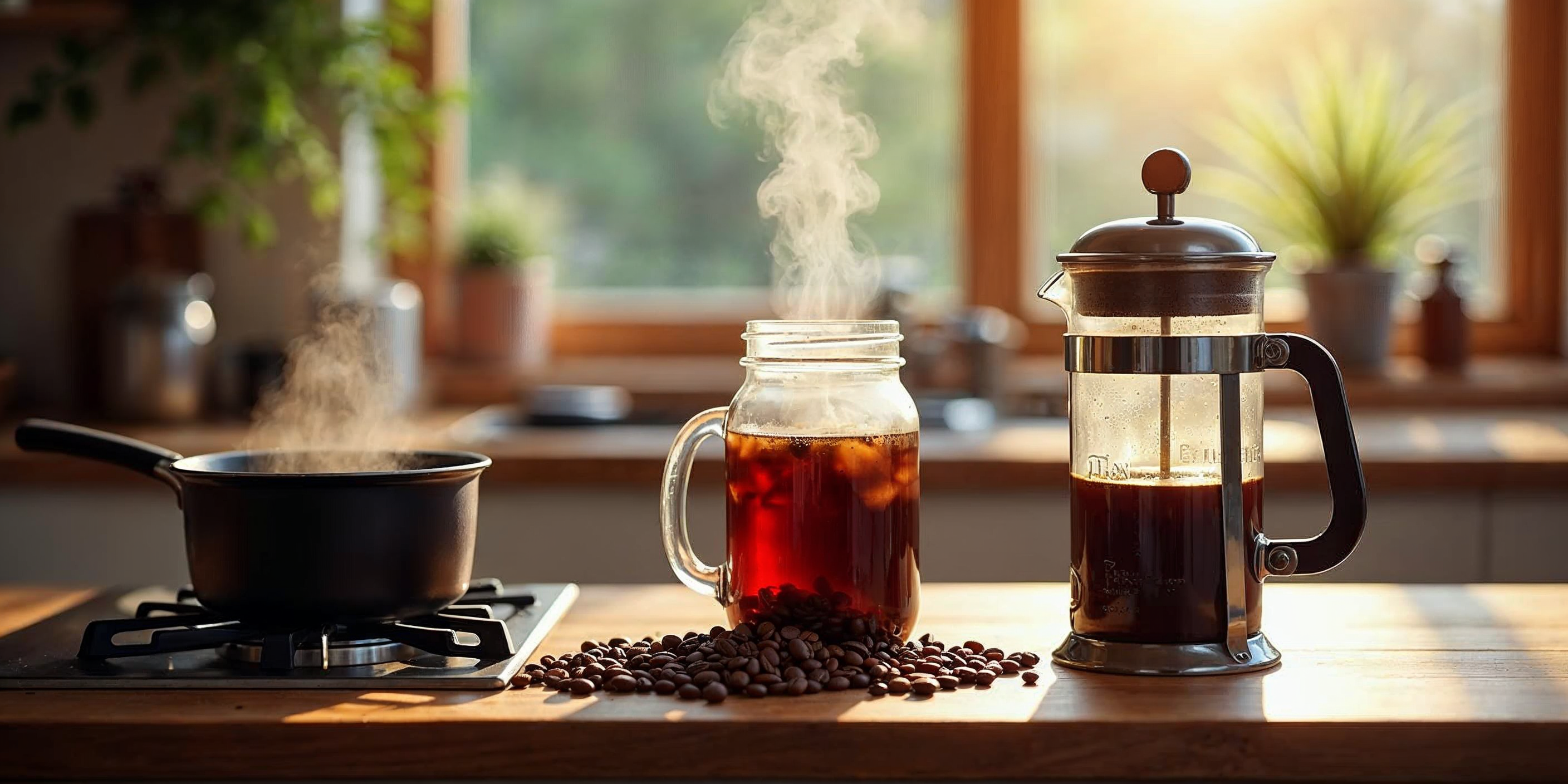 how to make coffee with whole beans without grinding