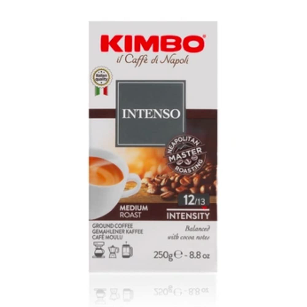 Intenso Ground Coffee Brick 250g Kimbo Coffee USA