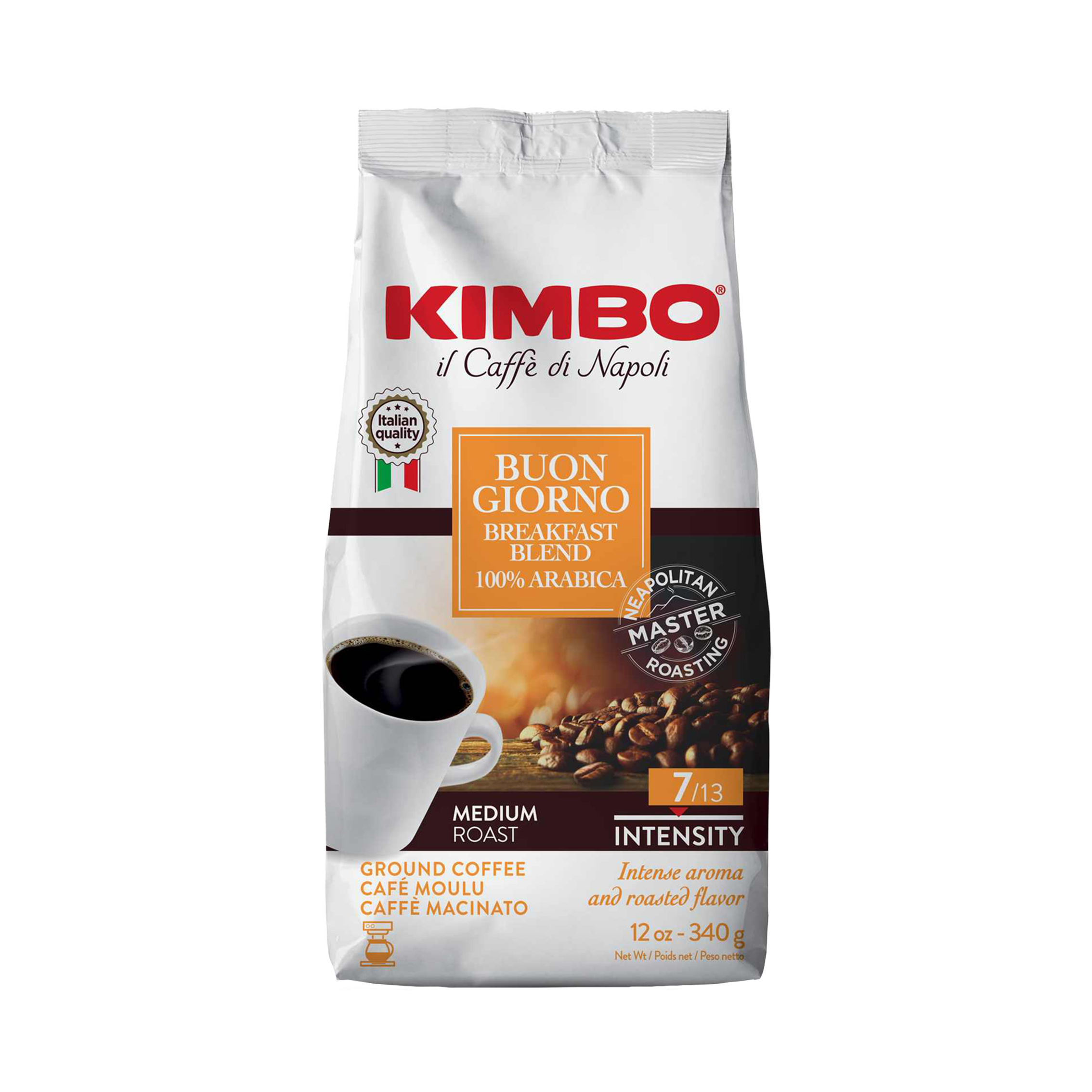 Buongiorno Breakfast Blend - Ground Coffee 12oz Bag