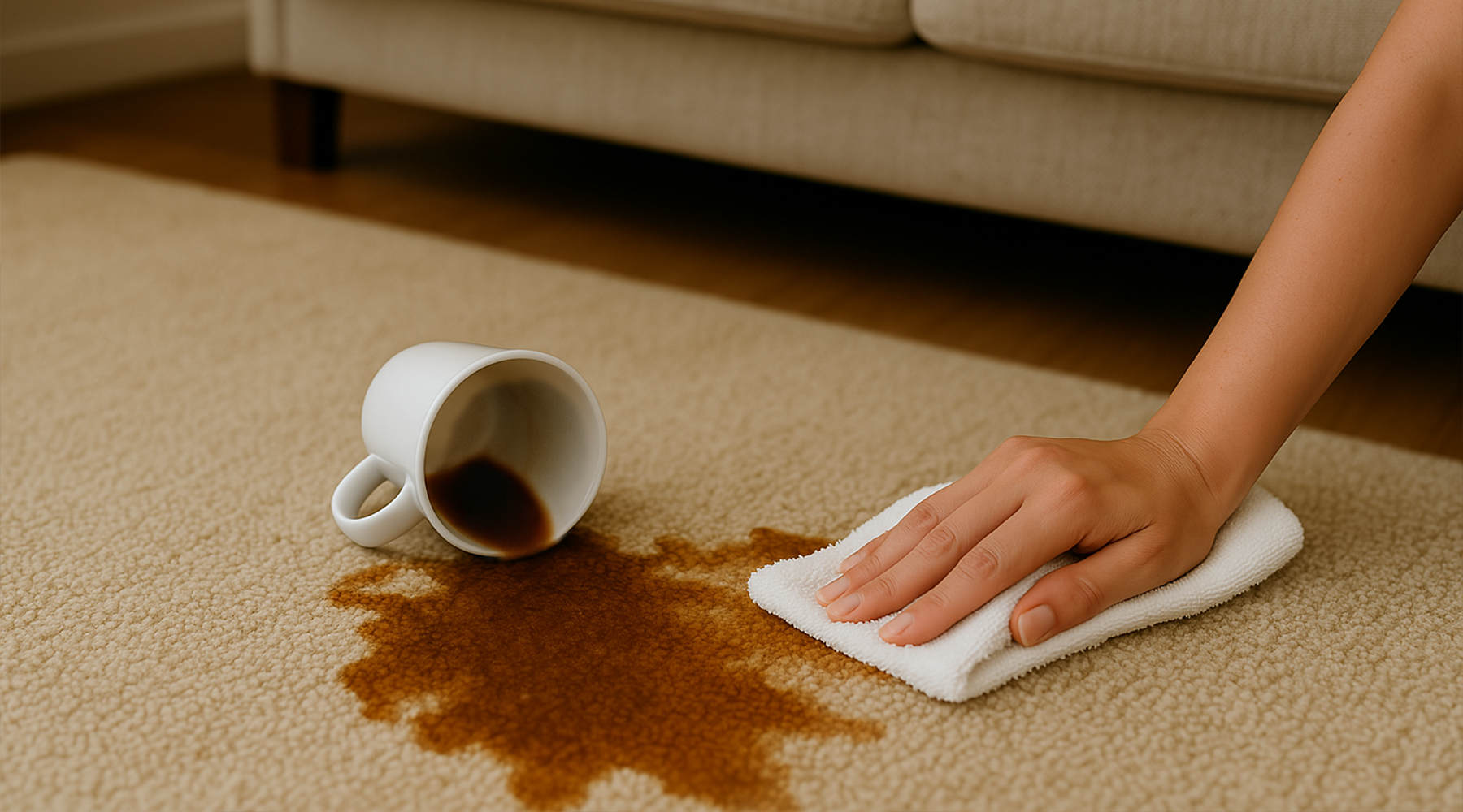 how to get coffee out of rug