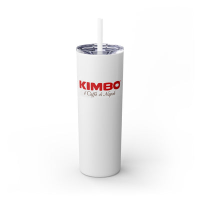 Kimbo Skinny Tumbler with Straw, 20oz