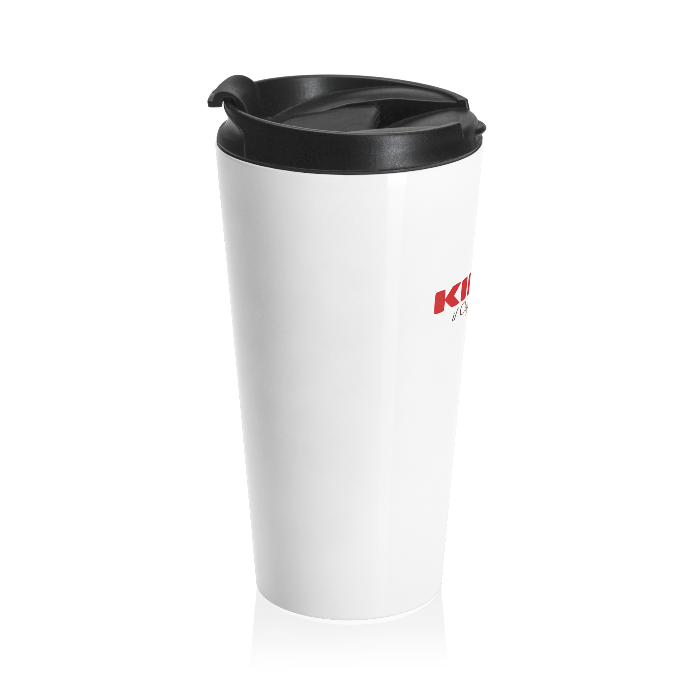 KIMBO White Stainless Steel Travel Mug