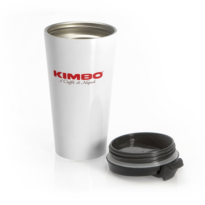 KIMBO White Stainless Steel Travel Mug