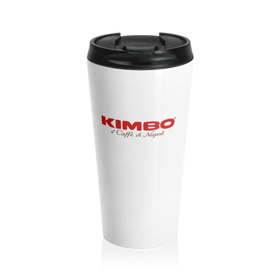 KIMBO White Stainless Steel Travel Mug