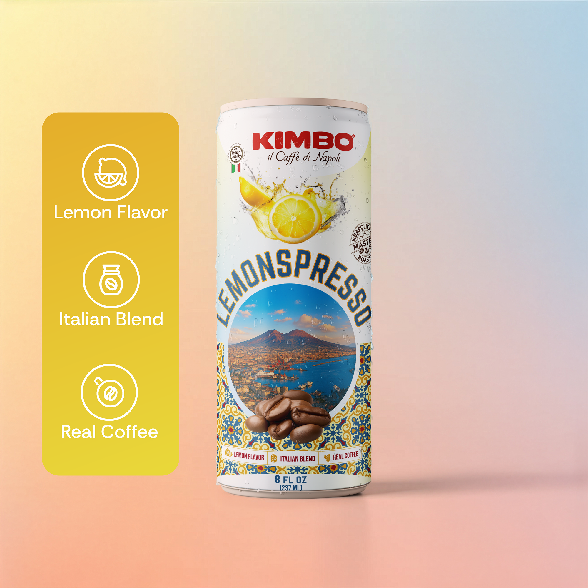 Kimbo LemonSpresso™ RTD 4 Can Pack