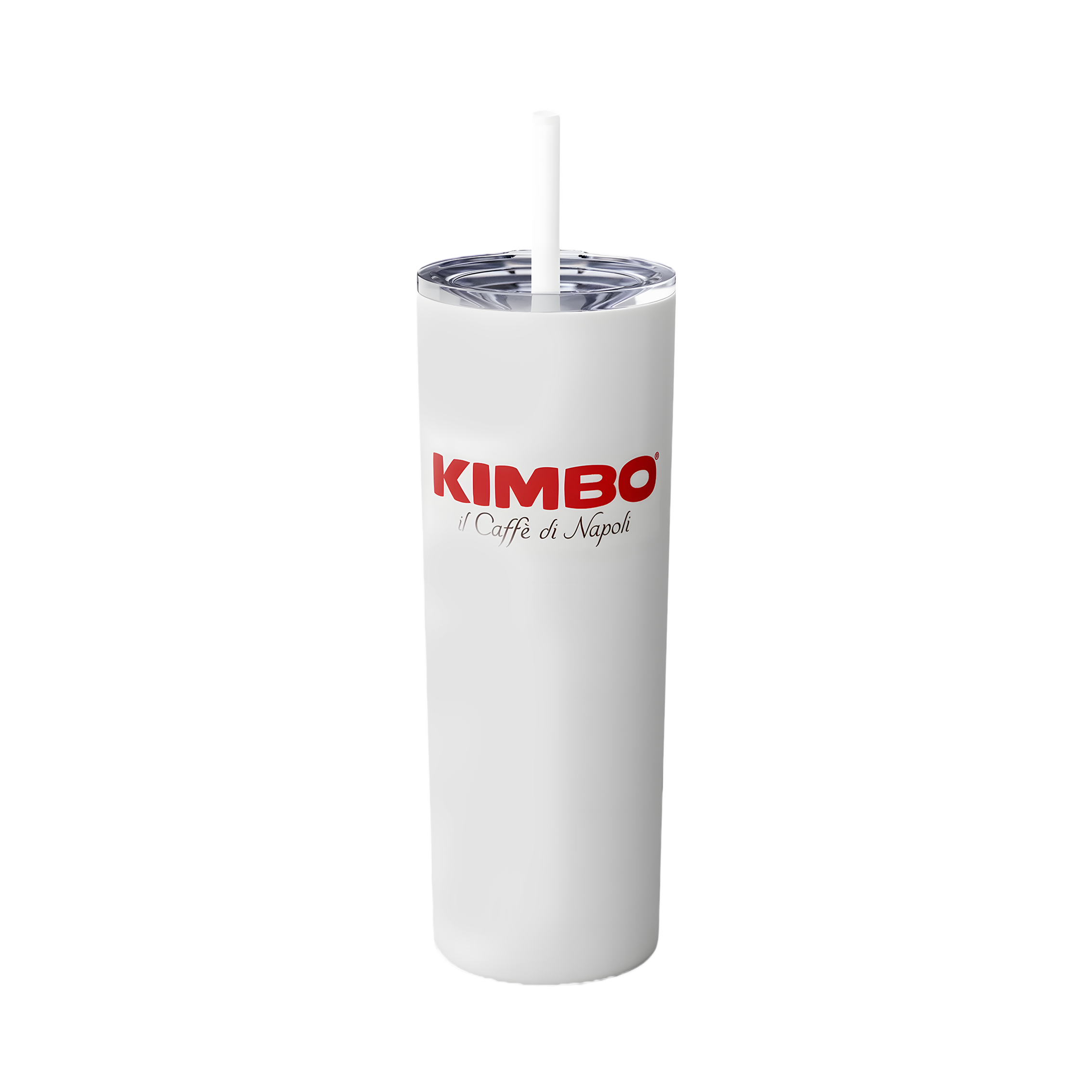 Kimbo Skinny Tumbler with Straw, 20oz