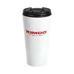 KIMBO White Stainless Steel Travel Mug