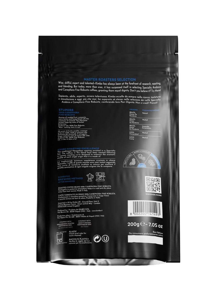 Sapiente - Stupore 100% Fine Robusta Coffee Beans 200g