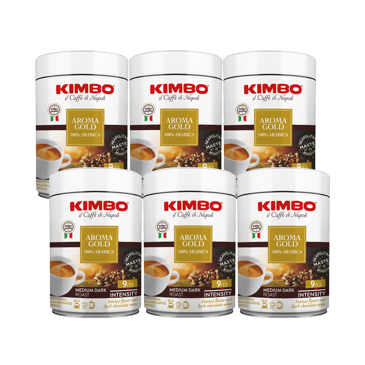 Aroma Gold - Ground 8.8oz Can - 6 Packs