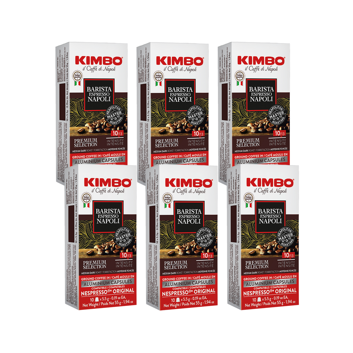 Napoli - Aluminum Capsules 6 Packs