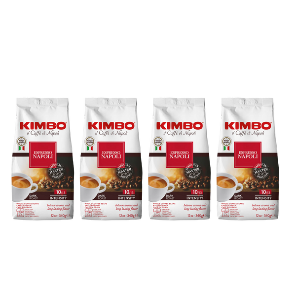 KIMBO - Napoli Whole Bean Coffee 12oz Bag - 4 Packs – Kimbo Coffee USA