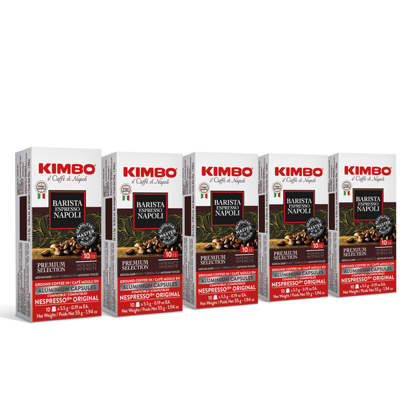 KIMBO - Napoli Aluminum Coffee Capsules - Italian Medium Dark